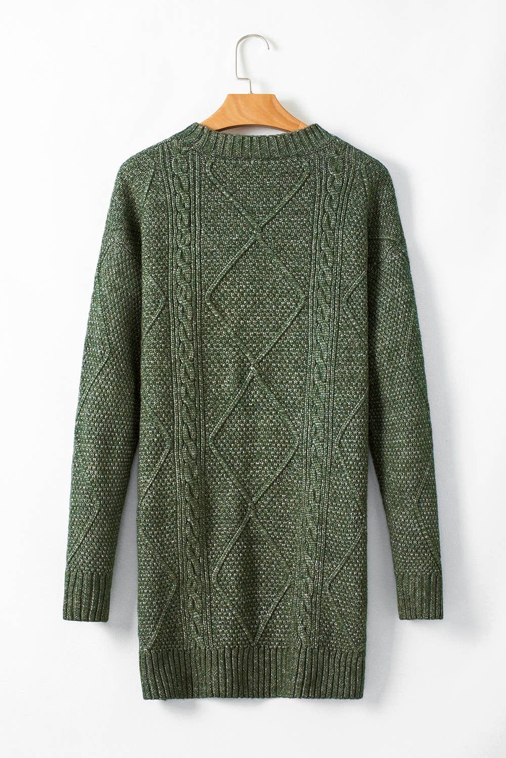 Grace Cable Knit Loose Fit Knit Sweater Dress | S-3XL